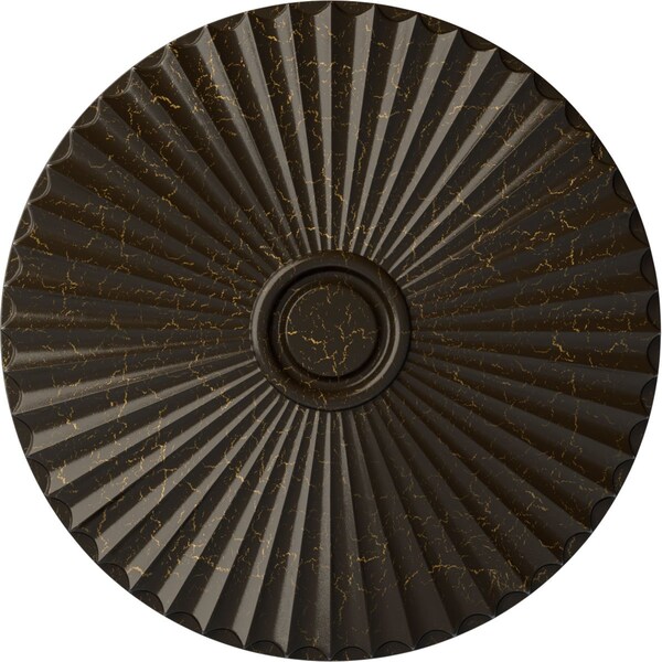 Ekena Millwork Shakuras Ceiling Medallion (For Canopies up to 5 1/2"), 29 1/2"OD x 2"P, Stone Hearth Crackle CM30SHSHC - main